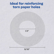 Avery® Hole Reinforcement Label Rings, 1 Pack