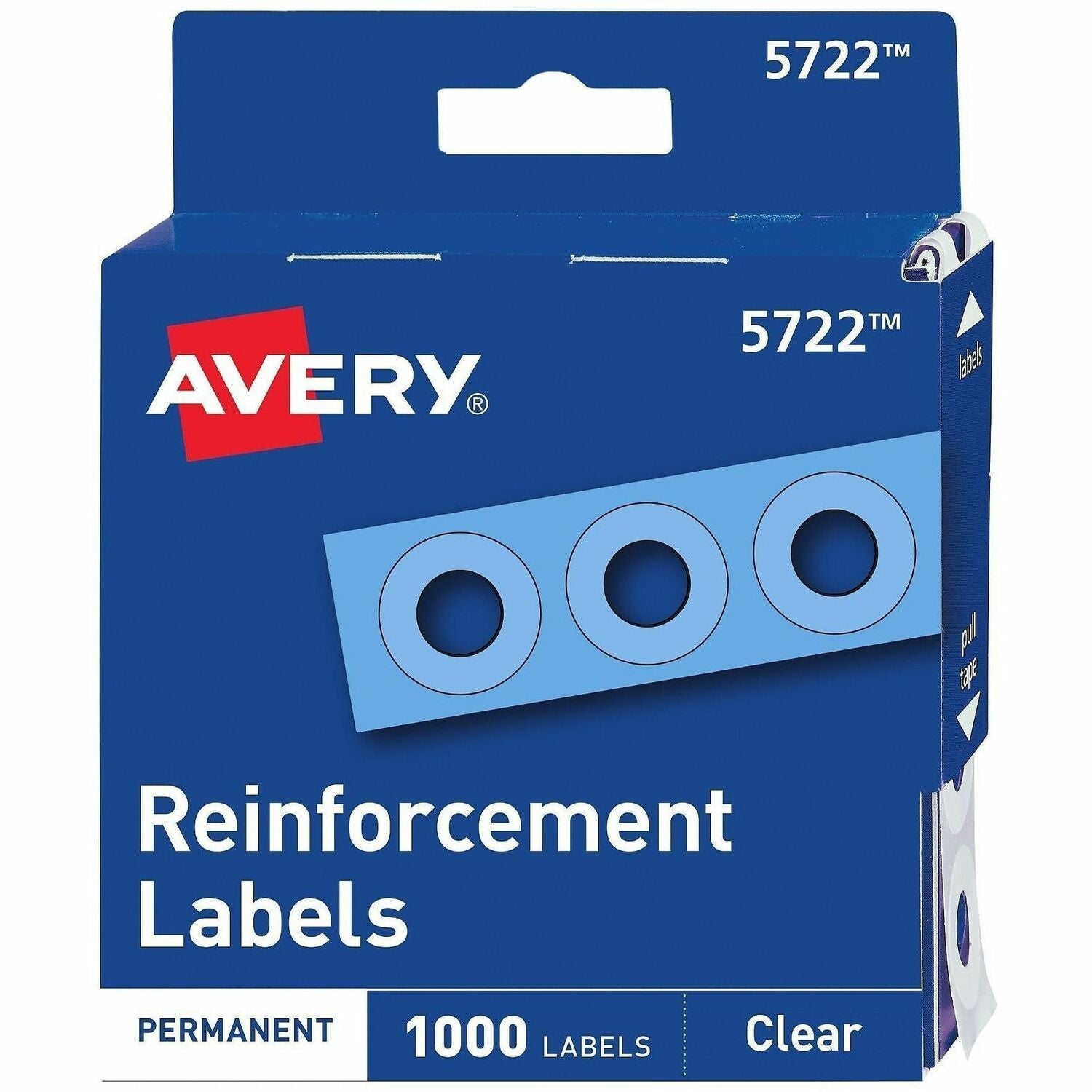Avery® Hole Reinforcement Label Rings, 1 Pack