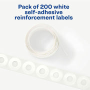 Avery® White Self-Adhesive Reinforcement Labels, 1 Pack