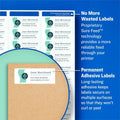 Avery Send & Reply Piggyback Labels, White, 240 / Pack, AVE5735
