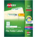 Avery TrueBlock File Folder Labels, Green, 1500 / Box, AVE5866