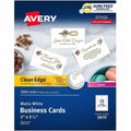 Avery Clean Edge Business Cards, White, 2" x 3 1/2", 2000 / Box, AVE5870