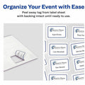 Avery Adhesive Name Badges, Blue, 400 / Box, AVE5895