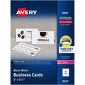 Avery Perforated Business Cards for Laser Printers, 2" x 3�", White, 8 1/2" x 11", 2500 / Box, AVE5911