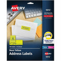 Avery Address Label, Neon Yellow, 5 Pack, AVE5972