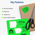 Avery Assorted Neon Shipping Labels, 8-1/2" x 11", 15 Labels (5975), Neon Yellow, 5 Pack, AVE5975
