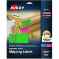 Avery 2"x4" Neon Shipping Labels, Sure Feed, 150 Labels (5978), Neon Yellow, 150 / Pack, AVE5978