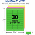 Avery Shipping Labels, Neon Yellow, 5 Pack, AVE5979