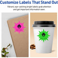 Avery Neon Burst Labels, Neon Yellow, 5 Pack, AVE5995