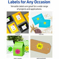 Avery Neon Burst Labels, Neon Yellow, 5 Pack, AVE5995