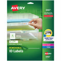 Avery Removable I.D. Laser/Inkjet Labels, White, 2000 / Pack, AVE6467