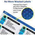 Avery Removable I.D. Laser/Inkjet Labels, White, 2000 / Pack, AVE6467