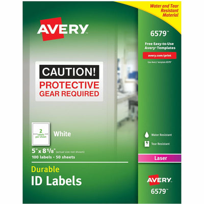 Avery TrueBlock ID Label, White, 100 / Pack — view 1