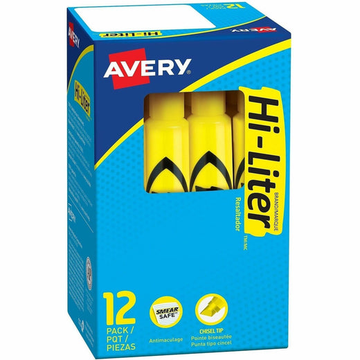 Avery® Desk Style Highlighters, 1 Dozen