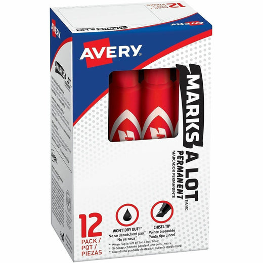 Avery® Marks A Lot Permanent Markers, 1 Dozen