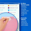 Avery Removable File Folder Labels, White, 750 / Pack, AVE8066
