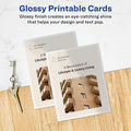 Avery Printable Postcards, 4.25" x 5.5", Glossy White (8383), 5 1/2" x 4 1/4", 100 / Pack, AVE8383