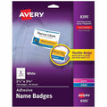 Avery Adhesive Name Badges, White, 1 Pack, AVE8395
