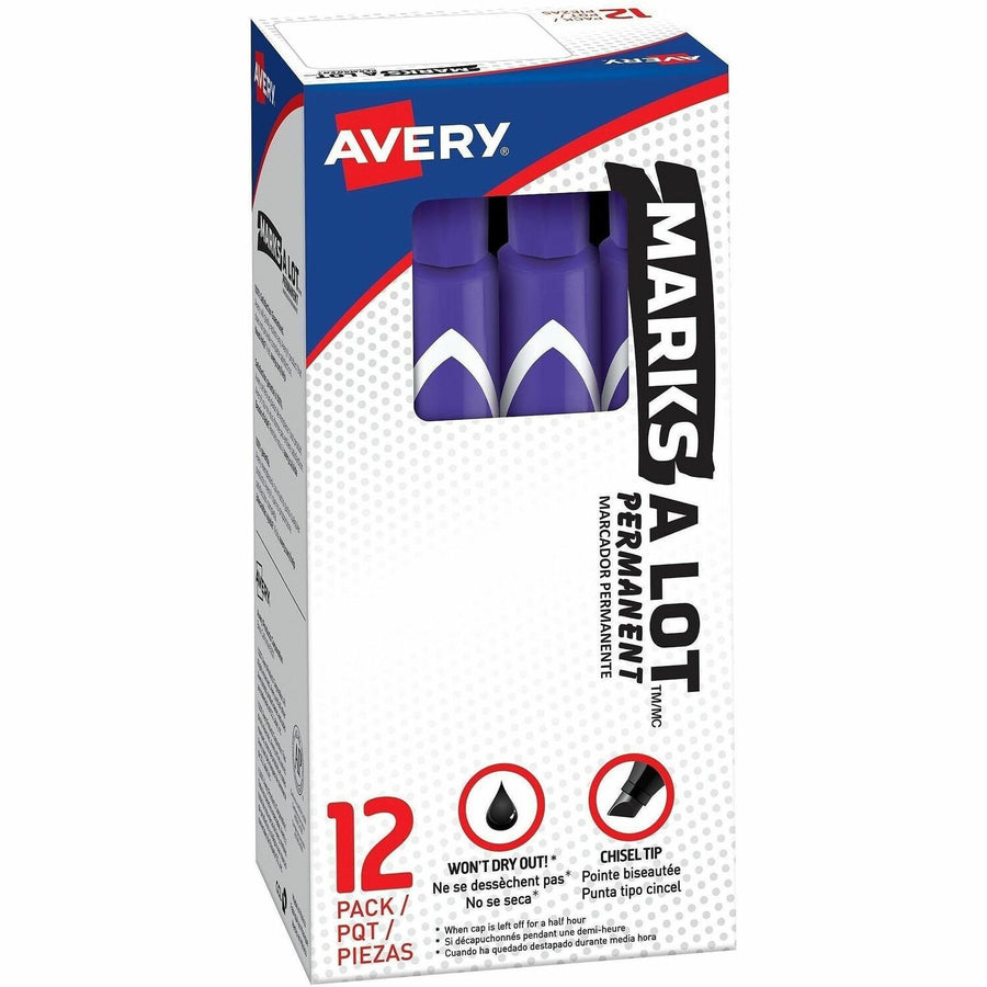 Avery Marks A Lot Large Desk-Style Permanent Markers, 1 Dozen — view 1