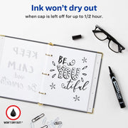 Avery® Marks A Lot Permanent Markers - Large Desk-Style Size, 1 Dozen