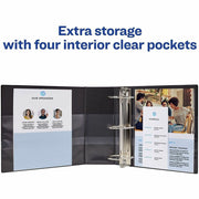 Avery® DuraHinge Durable Binder with Label Holder, 1 Each