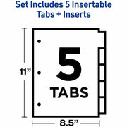 Avery® Big Tab Insertable Dividers - Reinforced Gold Edge, 1 Set