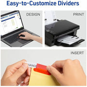 Avery® Big Tab Insertable Dividers - Reinforced Gold Edge, 1 Set