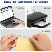 Avery® Big Tab Insertable Dividers - Reinforced Gold Edge, 1 Set