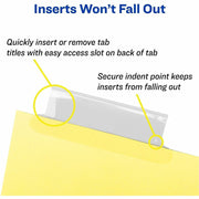 Avery® Big Tab Insertable Dividers - Reinforced Gold Edge, 1 Set