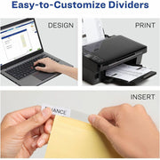 Avery® Big Tab Insertable Dividers - Reinforced Gold Edge, 1 Set