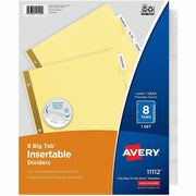 Avery® Big Tab Insertable Dividers - Reinforced Gold Edge, 1 Set