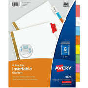 Avery® Big Tab Insertable Dividers - Reinforced Gold Edge, 1 Set