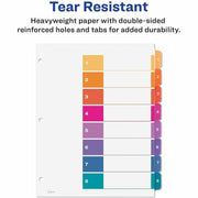 Avery Ready Index 8 Tab Dividers, Customizable TOC, 6 Sets (11186), 1 Pack
