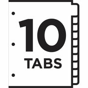 Avery Ready Index 10 Tab Dividers, Customizable TOC, 6 Sets (11188), 1 Pack