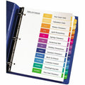 Avery Ready Index 12 Tab Dividers, Customizable TOC, 6 Sets (11196), White, 1 Pack, AVE11196