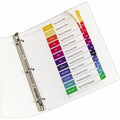 Avery Ready Index 12 Tab Dividers, Customizable TOC, 6 Sets (11196), White, 1 Pack, AVE11196