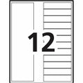 Avery Ready Index 12 Tab Dividers, Customizable TOC, 6 Sets (11196), White, 1 Pack, AVE11196