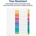 Avery Ready Index 15 Tab Dividers, Customizable TOC, 6 Sets (11197), White, 1 Pack, AVE11197