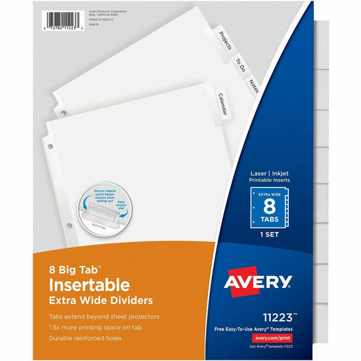 Avery® Big Tab Extra-Wide Insertable Dividers, 1 Set