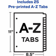 Avery® Laminated Dividers - Gold Reinforced, 1 Set