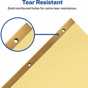 Avery® Laminated Dividers - Gold Reinforced, 1 Set