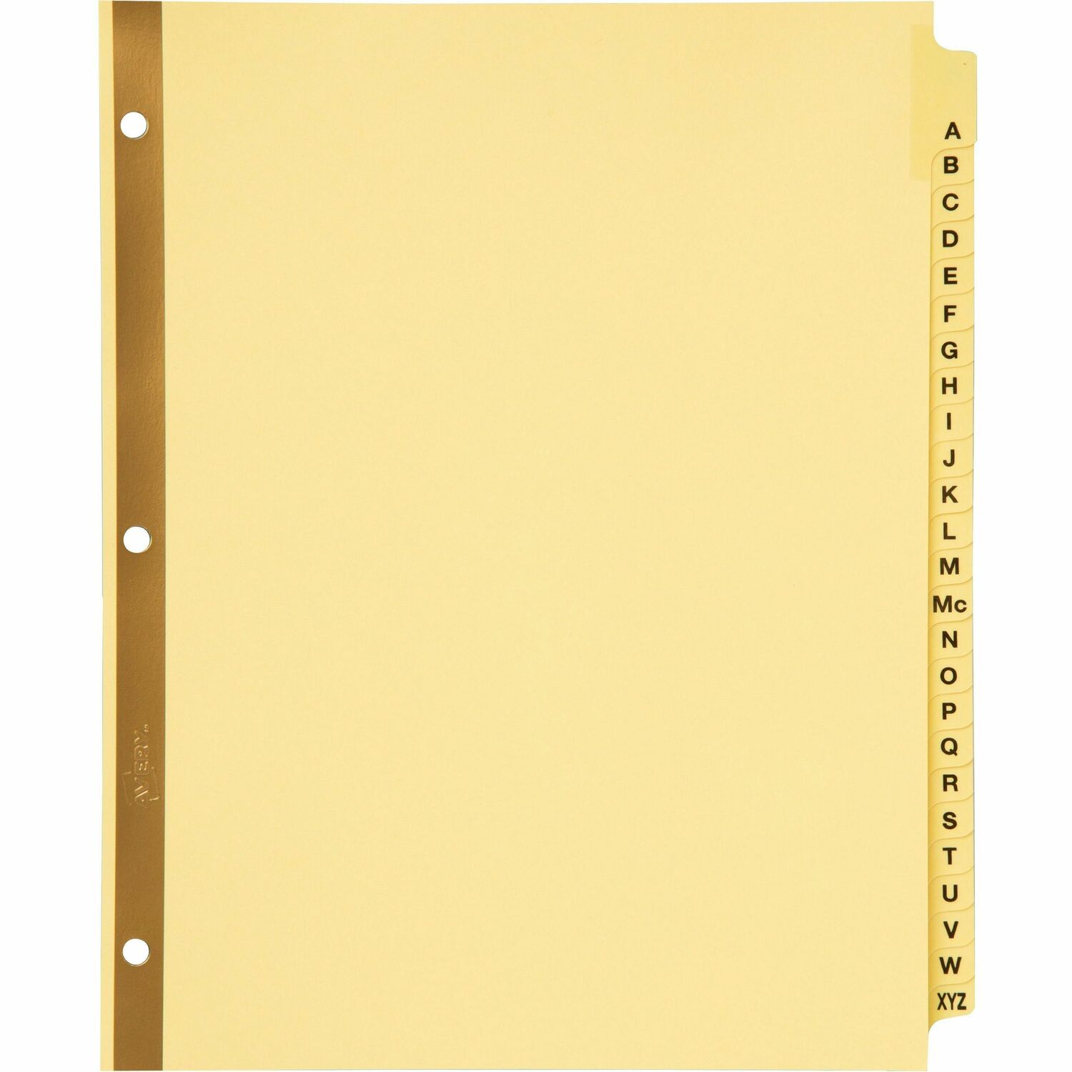 Avery® Laminated Dividers - Gold Reinforced, 1 Set
