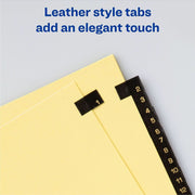 Avery® Preprinted Tab Dividers - Gold Reinforced Edge, 1 Set