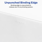 Avery® Premium Collated Legal Exhibit Dividers with Table of Contents Tab - Avery Style, 1 Set