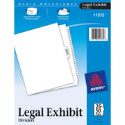 Avery® Premium Collated Legal Exhibit Dividers with Table of Contents Tab - Avery Style, 1 Set