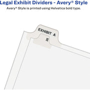 Avery® Premium Collated Legal Exhibit Dividers with Table of Contents Tab - Avery Style, 1 Set