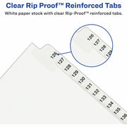 Avery® Premium Collated Legal Exhibit Dividers with Table of Contents Tab - Avery Style, 1 Set