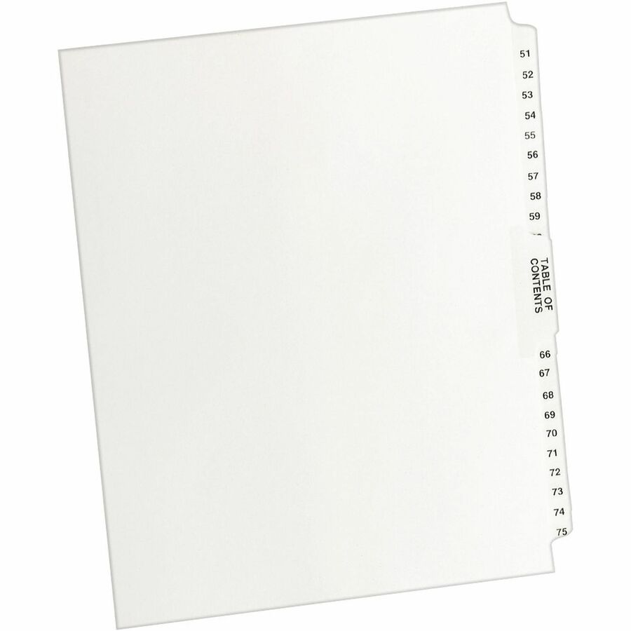 Avery® Premium Collated Legal Exhibit Dividers with Table of Contents Tab - Avery Style, 1 Set