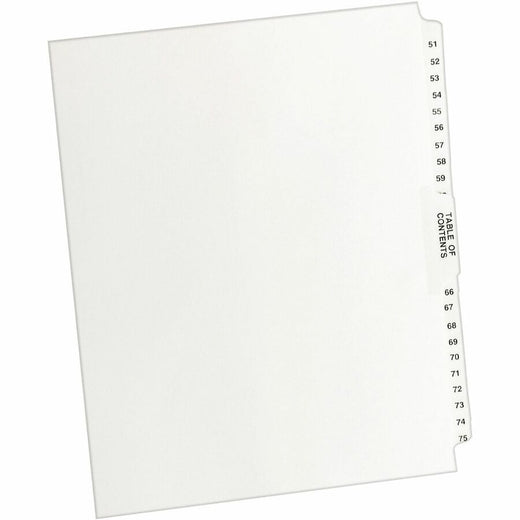 Avery® Premium Collated Legal Exhibit Dividers with Table of Contents Tab - Avery Style, 1 Set