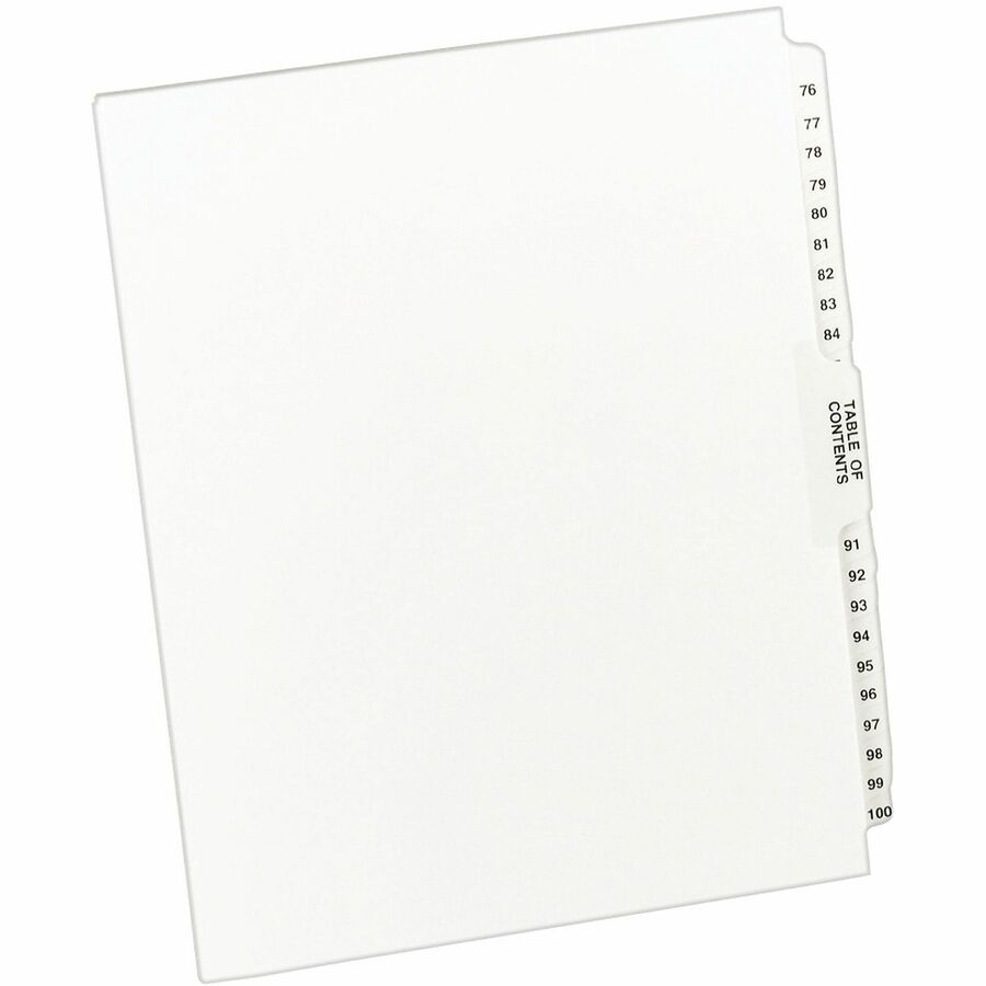 Avery® Premium Collated Legal Exhibit Dividers with Table of Contents Tab - Avery Style, 1 Set